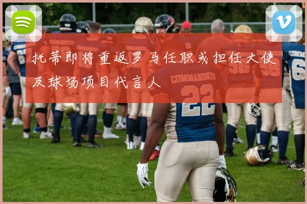 托蒂即将重返罗马任职或担任大使及球场项目代言人